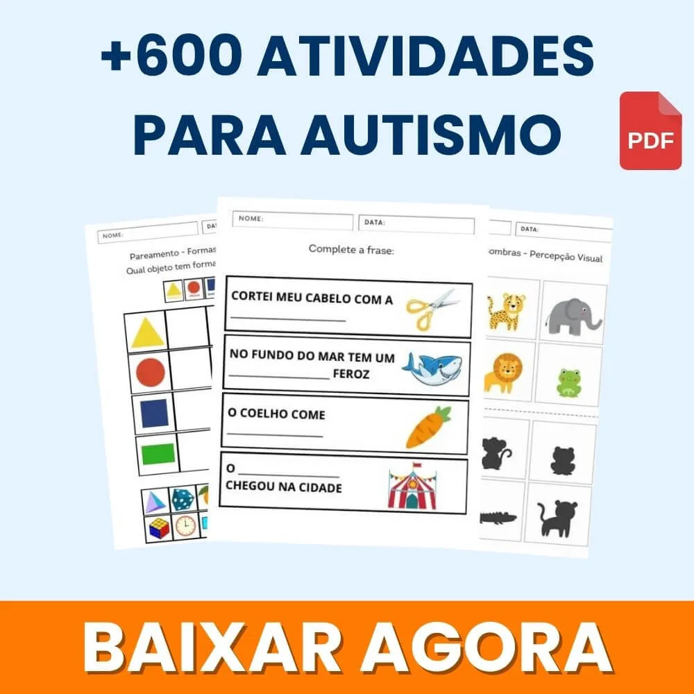 Atividades para Autismo para Imprimir em PDF