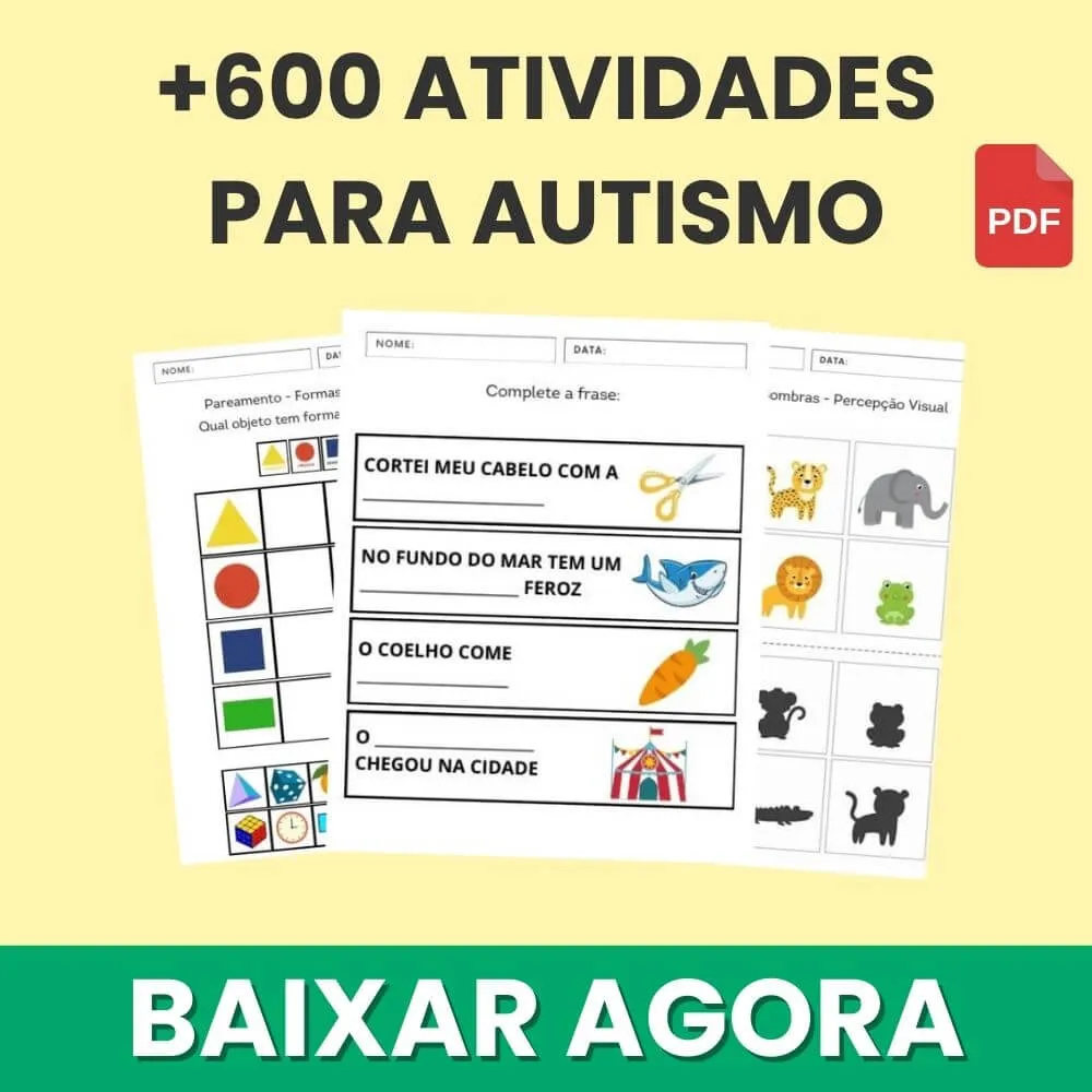 Atividades para Autismo para Imprimir em PDF