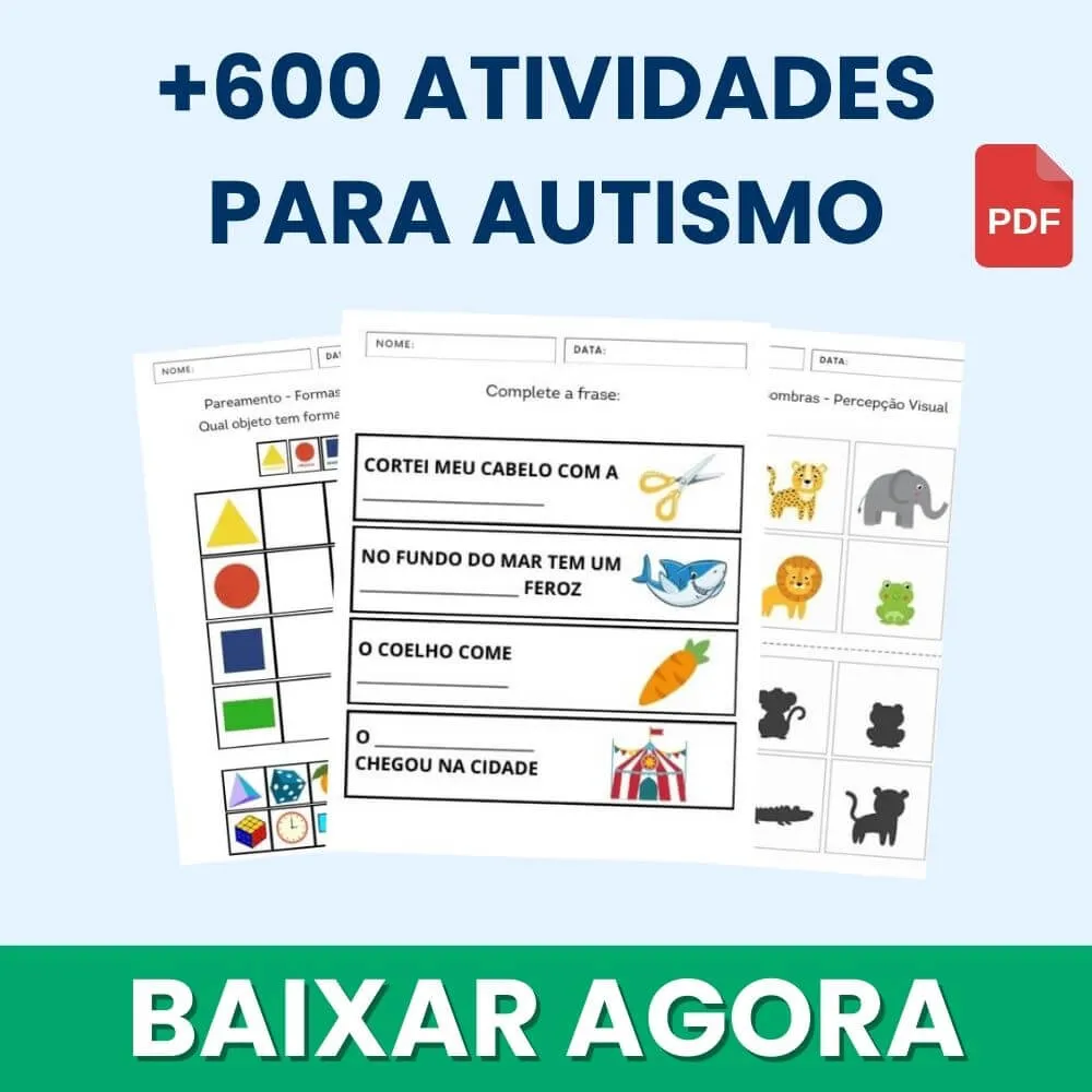 Atividades para Autismo para Imprimir em PDF