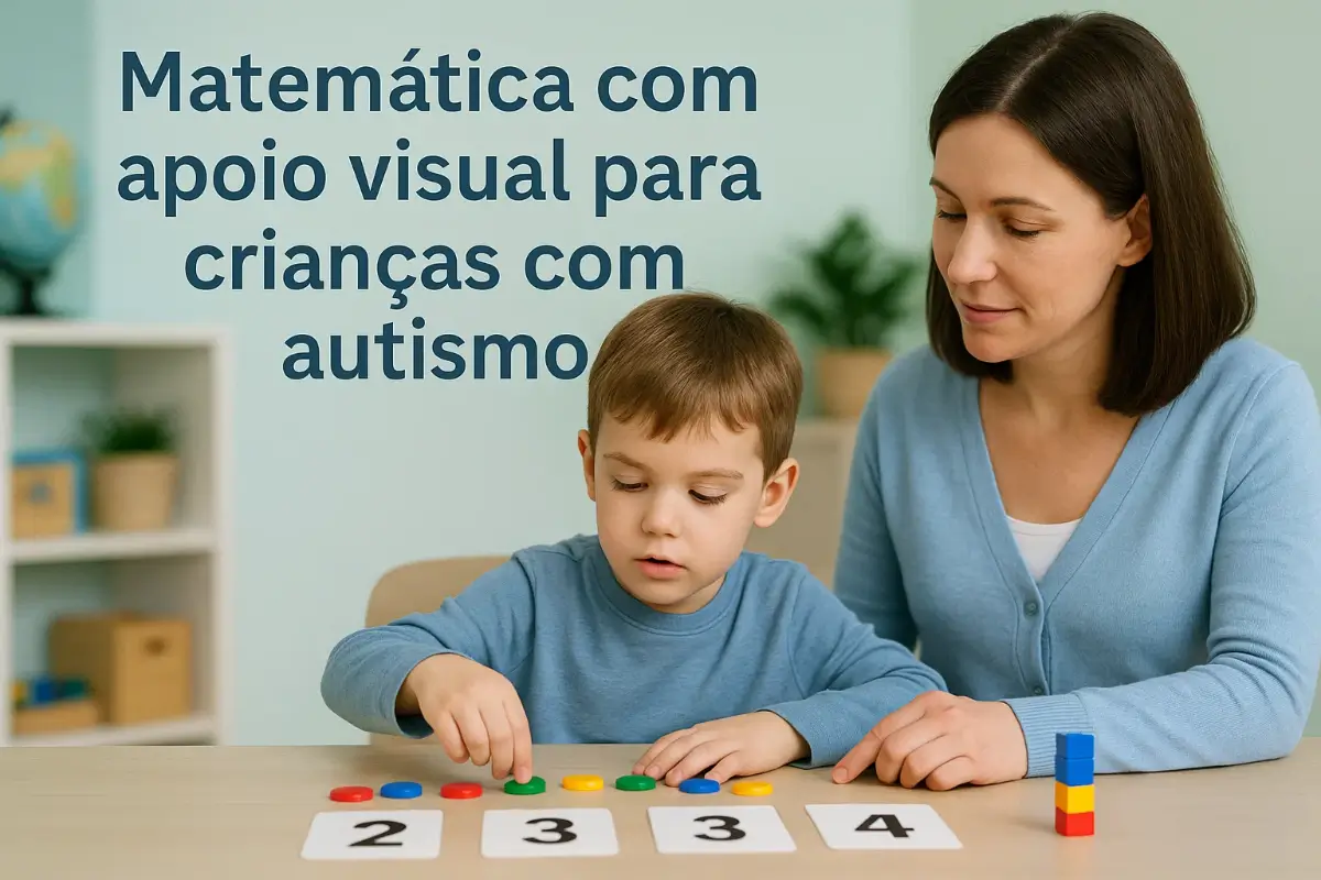 Atividades de matemática para autismo com apoio visual e concreto