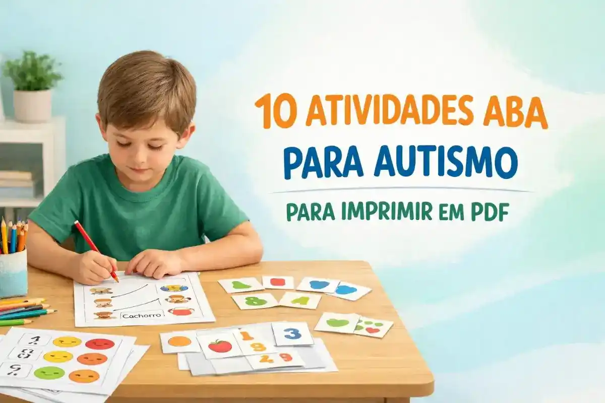10 Atividades ABA para Autismo para imprimir em PDF
