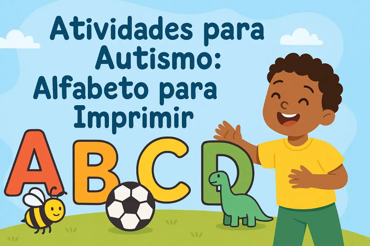 Atividades para Autismo Alfabeto para Imprimir em PDF
