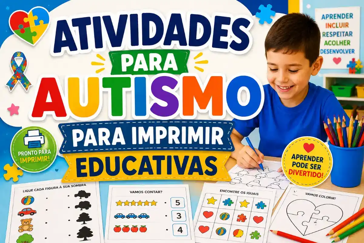 Atividades para Autismo para Imprimir Educativas