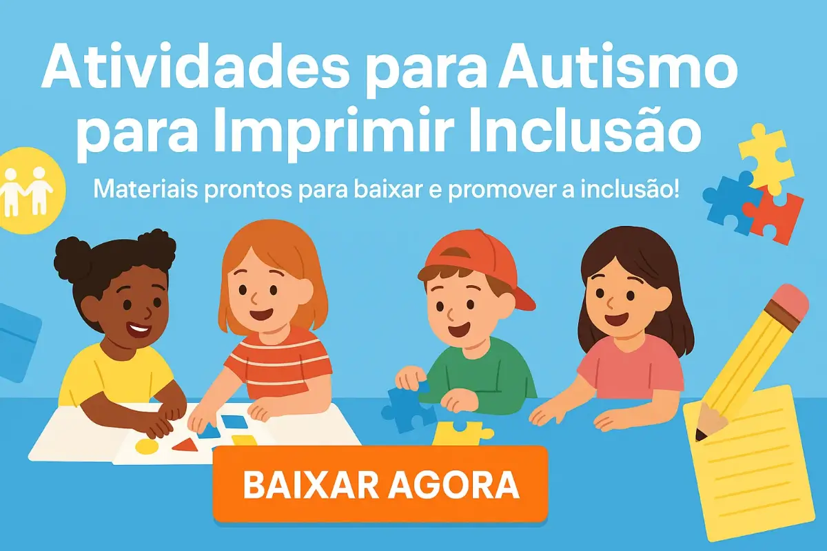 Atividades para Autismo para Imprimir Inclusão