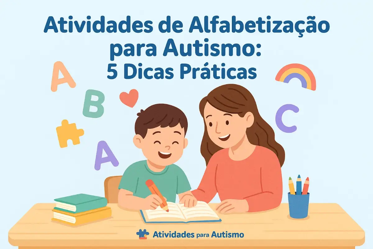 Atividades de alfabetização para Autismo: 5 Dicas práticas