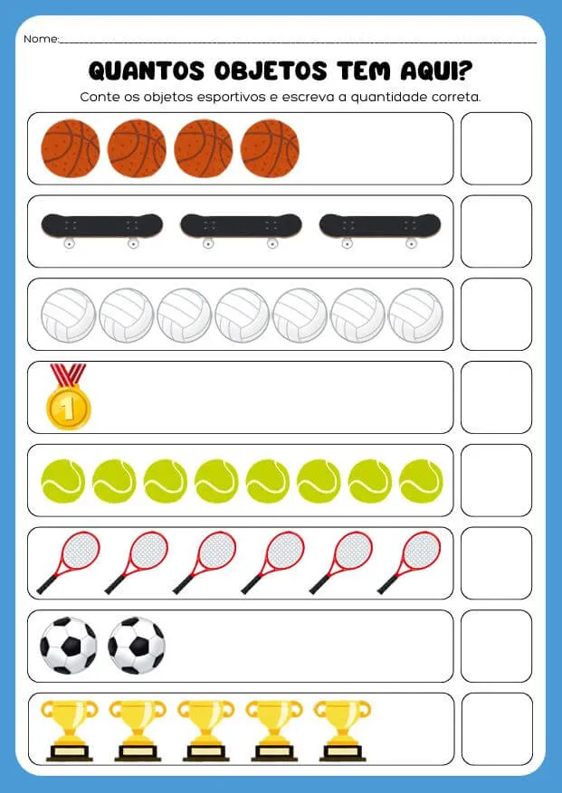 Atividades de Matemática para Autismo para Imprimir em PDF