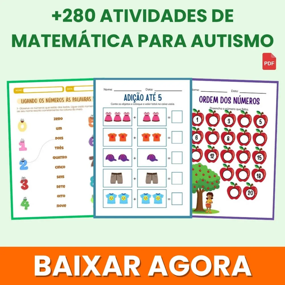 Atividades de Matemática para Autismo para Imprimir PDF